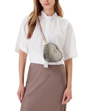 GUESS ARNELA Borsa cuore mini a tracolla pewter logo - Borse Donna - 5