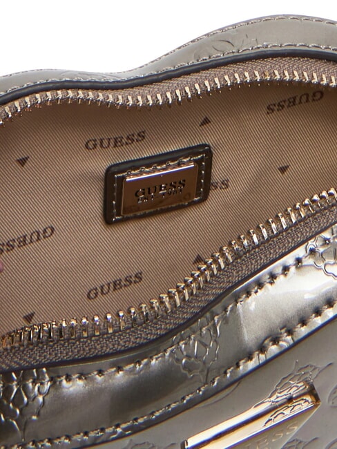 ARNELA Borsa cuore mini a tracolla pewter logo - Borse Donna