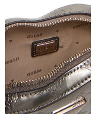 GUESS ARNELA Borsa cuore mini a tracolla pewter logo - Borse Donna - 6