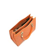 POLLINI Embossed Heritage Borsa a mano ARANCIO - Borse Donna - 4
