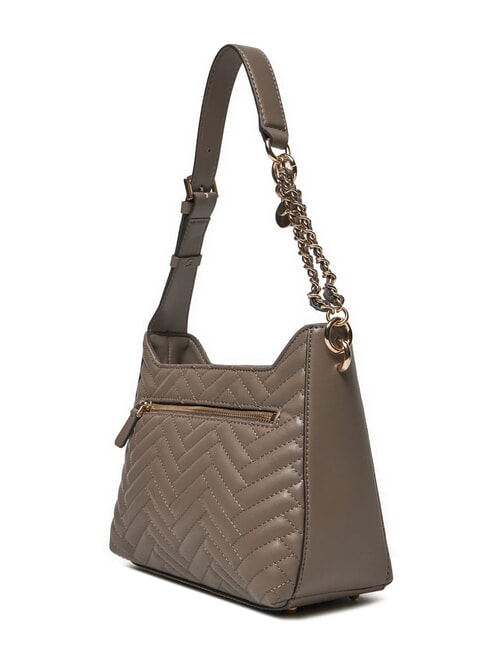 ANNING Borsa a spalla trapuntata dark taupe - Borse Donna