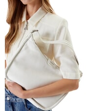 GUESS EVA Borsa a spalla in pelle optic white - Borse Donna - 5