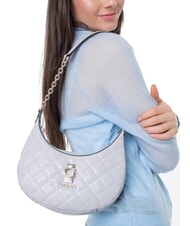 GUESS BESSEY Borsa a spalla con tracolla lavendar grey - Borse Donna - 5