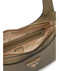 GUESS ECO JAZYLYNN Borsa hobo st saffiano con tracolla sage - Borse Donna - 4