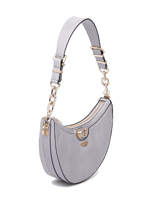 ORLINA Borsa a spalla stampa lucertola lavendar grey - Borse Donna