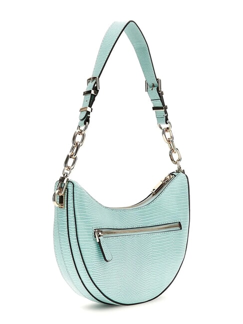 ORLINA Borsa a spalla stampa lucertola aqua marine - Borse Donna