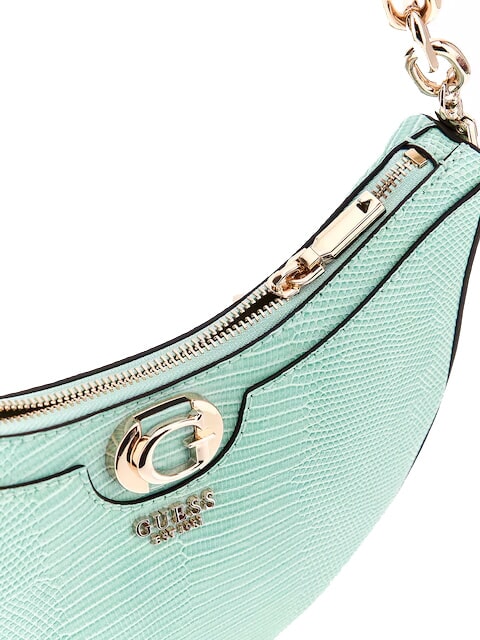 ORLINA Borsa a spalla stampa lucertola aqua marine - Borse Donna