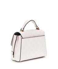 GUESS ZARELA Borsa a cartelletta a mano off white logo - Borse Donna - 2