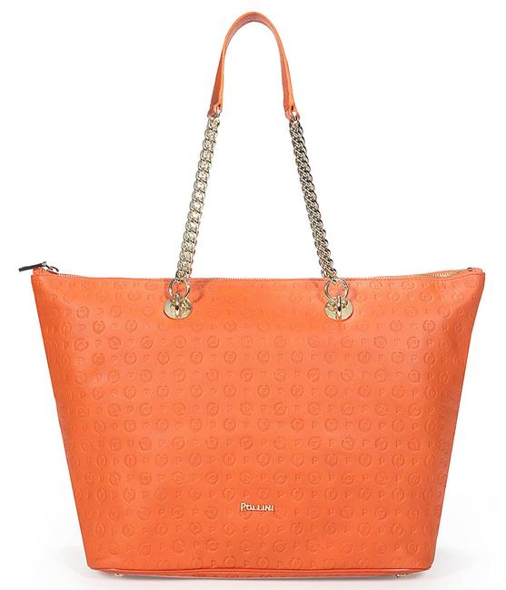 Embossed Heritage Shopping bag a spalla ARANCIO - Borse Donna