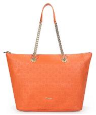 POLLINI Embossed Heritage Shopping bag a spalla ARANCIO - Borse Donna - 2
