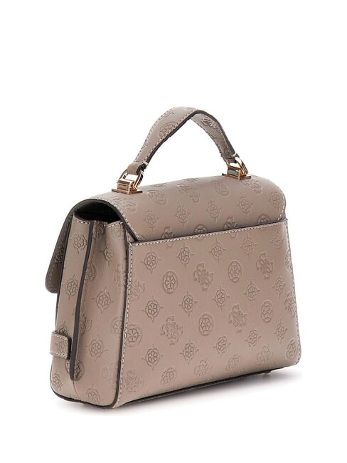ZARELA Borsa a cartelletta a mano dark taupe logo - Borse Donna