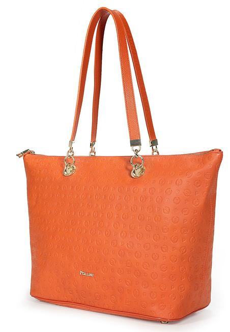 Embossed Heritage Shopping bag a spalla ARANCIO - Borse Donna