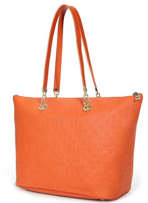 Embossed Heritage Shopping bag a spalla ARANCIO - Borse Donna