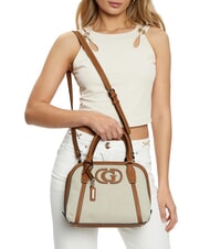 GUESS SEBINA Borsa a mano con tracolla natural/caramel - Borse Donna - 5