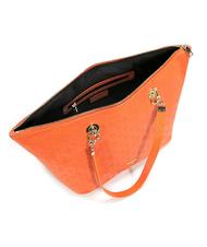POLLINI Embossed Heritage Shopping bag a spalla ARANCIO - Borse Donna - 5