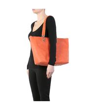 POLLINI Embossed Heritage Shopping bag a spalla ARANCIO - Borse Donna - 6