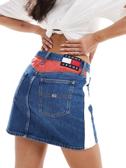 TH JEANS Gonna corta in denim denim medium - Gonne Donna