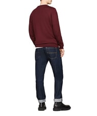 TOMMY HILFIGER TH  Maglione girocollo in lana deep rouge - Maglie Uomo - 2