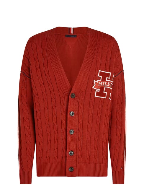 TH  Cardigan in cotone dark magma - Maglie Uomo