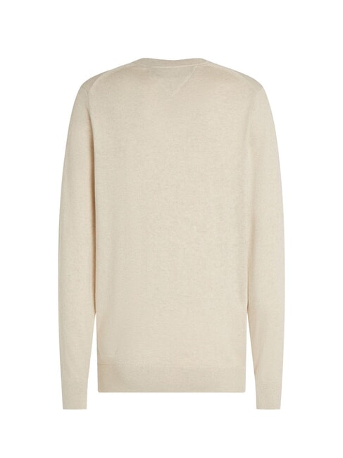 PIMA Maglione girocollo in misto cachemire heathered oatmilk - Maglie Uomo