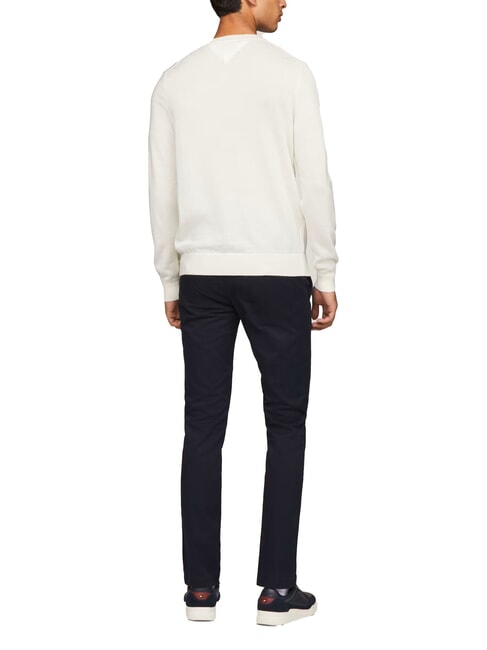 TH  Maglione girocollo in lana ivory - Maglie Uomo