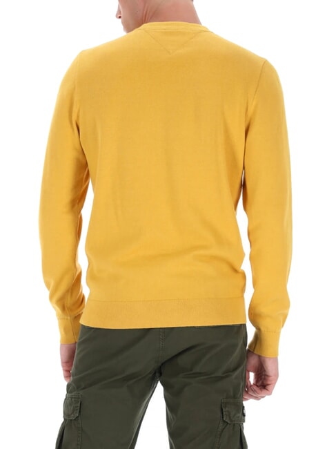 TH FLAG Maglione girocollo in cotone city yellow - Maglie Uomo