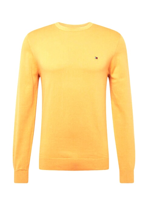 TH FLAG Maglione girocollo in cotone city yellow - Maglie Uomo