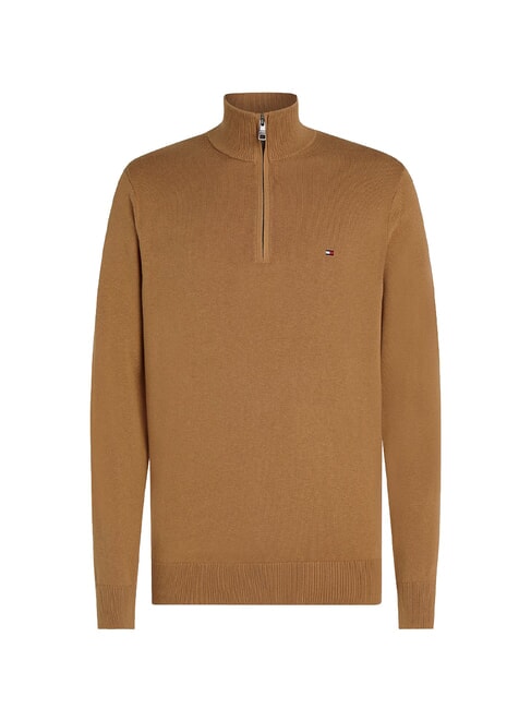 TH  Maglione a collo alto con zip safari canvas - Maglie Uomo