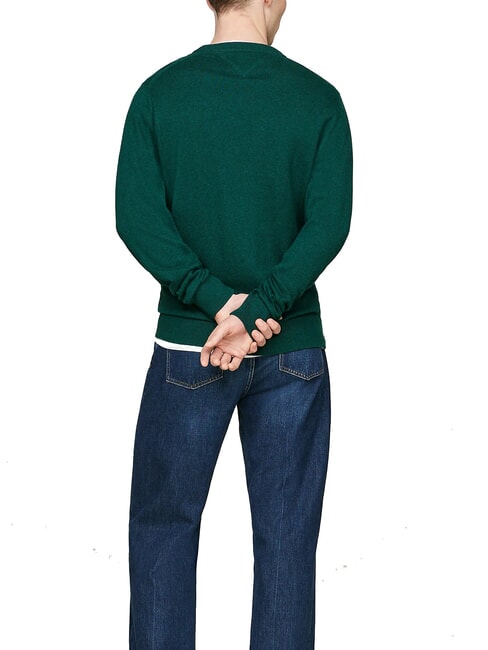 PIMA Maglione girocollo in misto cachemire ornamental green heather - Maglie Uomo