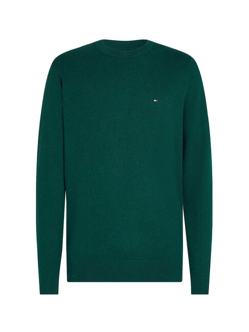 PIMA Maglione girocollo in misto cachemire ornamental green heather - Maglie Uomo