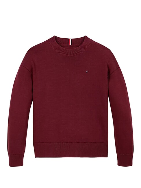 TH KIDS Maglione girocollo in cotone deep rouge - Maglioni Bambini