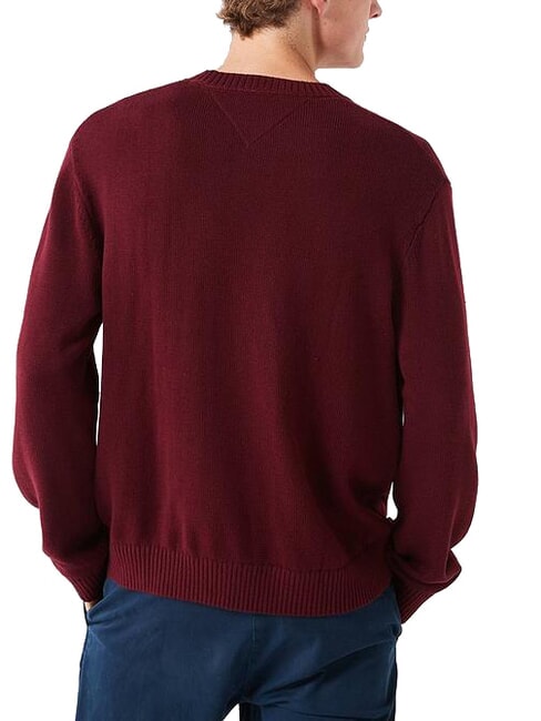 TH JEANS  Maglioncino girocollo deep rouge - Maglie Uomo