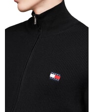 TOMMY HILFIGER TH JEANS  Maglione con zip black - Maglie Uomo - 3