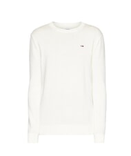TOMMY HILFIGER TH JEANS  Girocollo in cotone ancient white - Maglie Uomo - 3