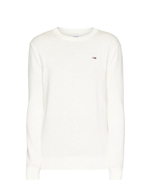 TH JEANS  Girocollo in cotone ancient white - Maglie Uomo