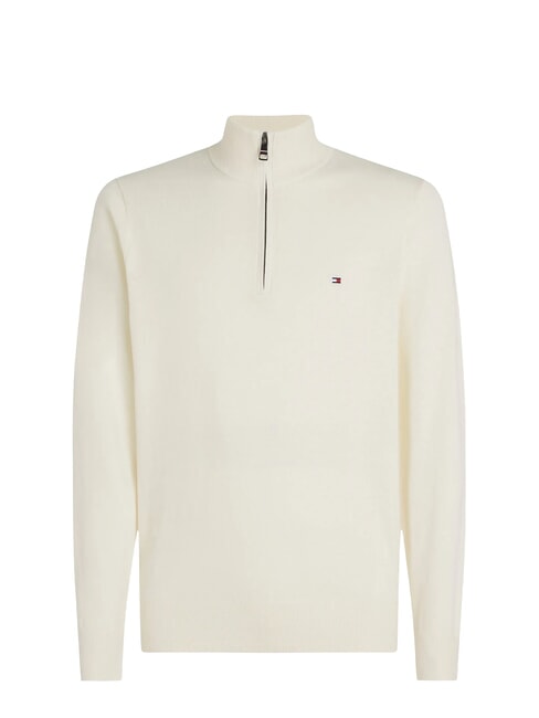 TH  Maglione a collo alto con zip ivory - Maglie Uomo