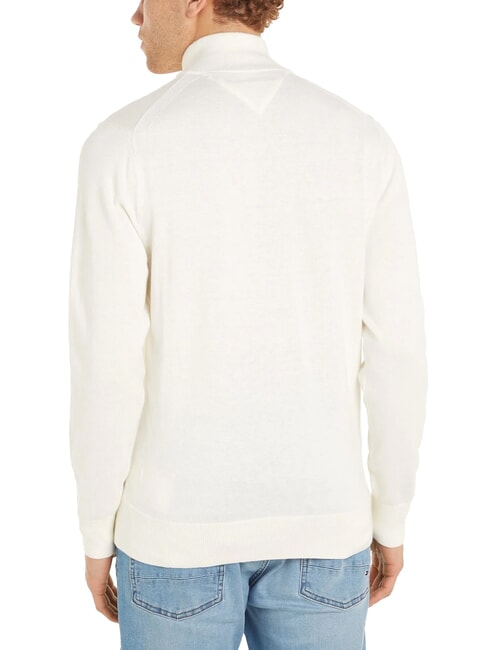 TH  Maglione a collo alto con zip ivory - Maglie Uomo