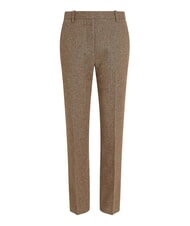TOMMY HILFIGER TH  Pantaloni misto lana brown herringbone - Pantaloni Donna - 3