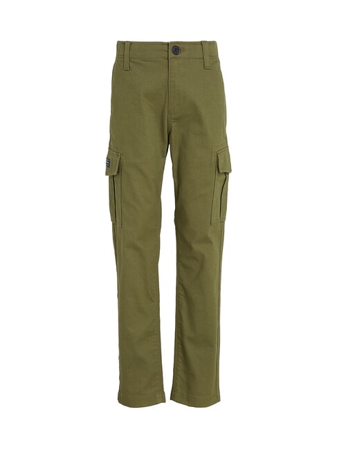 TH KIDS Pantaloni multi tasca utility olive - Pantaloni bambini