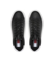 TOMMY HILFIGER TH JEANS  Sneakers alte in pelle black - Scarpe Uomo - 4
