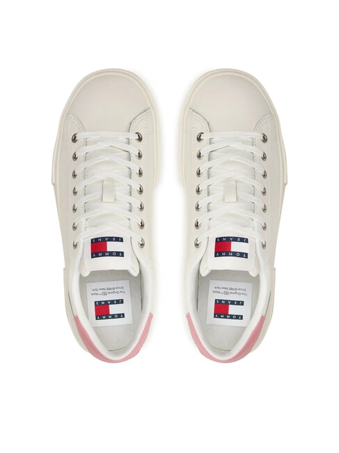 TOMMY JEANS Foxing Flatform Sneakers ivory - Scarpe Donna
