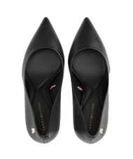 TOMMY HILFIGER TH  D&eacute;collet&eacute; tacco 9 in pelle black - Scarpe Donna - 4