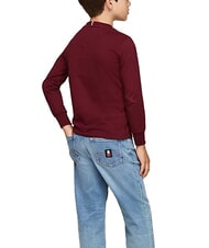 TOMMY HILFIGER TH KIDS T-Shirt in cotone manica lunga deep rouge - T-shirt Bambino - 2