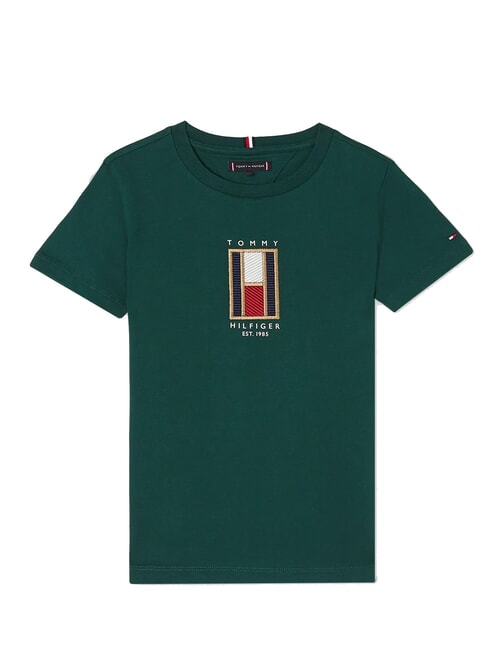 TH KIDS T-Shirt in cotone Bambino ornamental green - T-shirt Bambino
