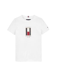 TOMMY HILFIGER TH KIDS T-Shirt in cotone Bambino white - T-shirt Bambino - 3