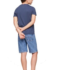 TOMMY HILFIGER TH KIDS Maglietta in cotone maniche corte aegean sea - T-shirt Bambino - 2