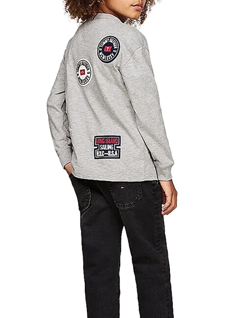 TH KIDS Tommy T-Shirt in cotone light grey heather - T-shirt Bambino