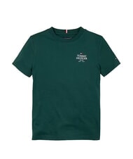 TOMMY HILFIGER TH KIDS T-Shirt in cotone manica corta ornamental green - T-shirt Bambino - 3