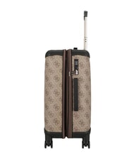GUESS BERTA 22 Trolley Bagaglio a Mano, espandibile latte logo/brown - Bagagli a mano - 4