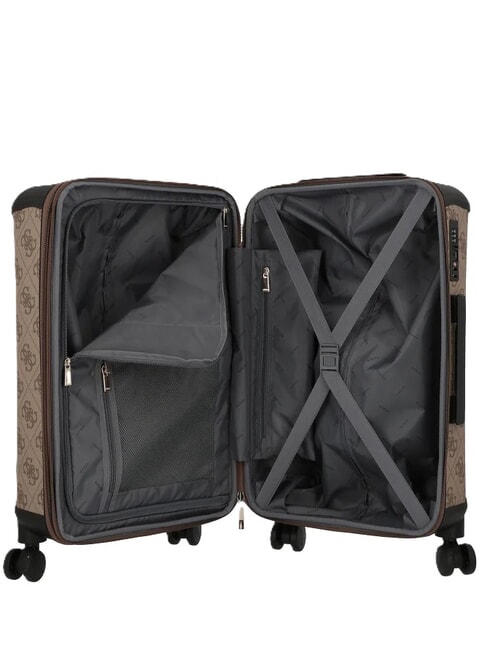 BERTA 22 Trolley Medio, espandibile latte logo/brown - Trolley Rigidi